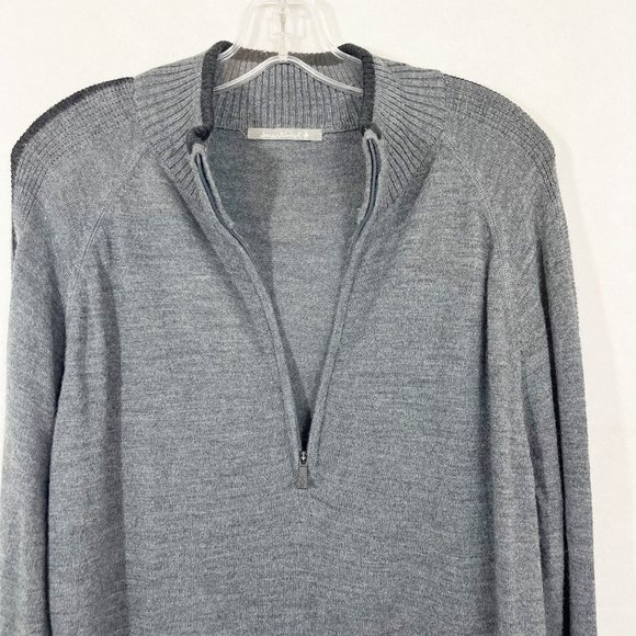 Smartwool Men's Gray Quarter Zip Pullover Sweater Merino Wool - Size XL - Picture 6 of 9